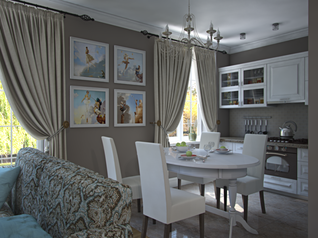 Фотография: Кухня и столовая в стиле Прованс и Кантри – фото на INMYROOM