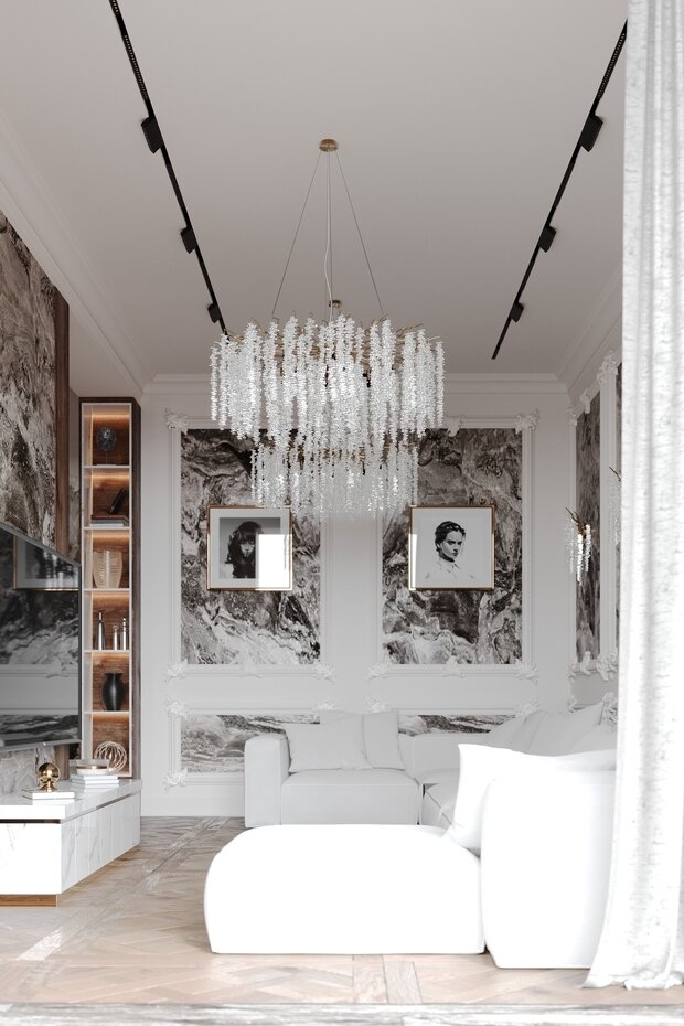 Фото из портфолио Гостиная. Кухня. Ванная. Duderhof Club – фотографии дизайна интерьеров на INMYROOM