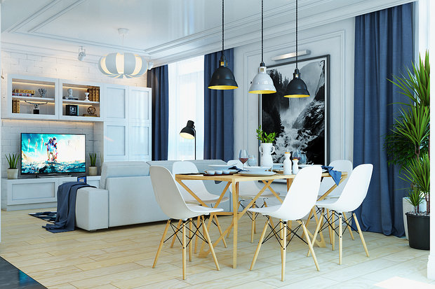 Фото из портфолио Двухуровневые апартаменты – фотографии дизайна интерьеров на INMYROOM