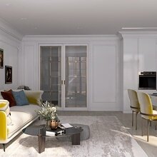 Фото из портфолио Гостиная-кухня Неоклассика – фотографии дизайна интерьеров на INMYROOM