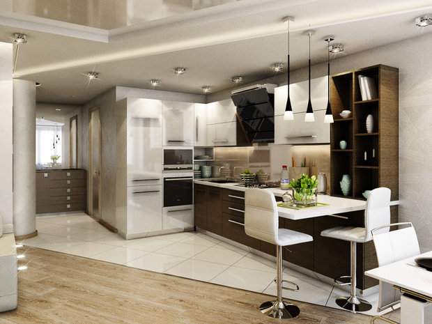 Фото из портфолио Квартира, 70 м.кв. – фотографии дизайна интерьеров на INMYROOM