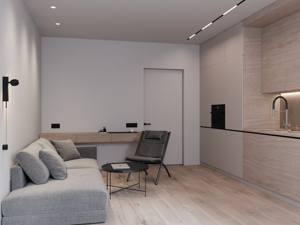 Фото из портфолио Квартира 62 м2 в Калининграде. ЖК Клен – фотографии дизайна интерьеров на INMYROOM