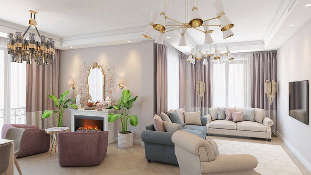 Фото из портфолио #квартирадлягульнары – фотографии дизайна интерьеров на INMYROOM