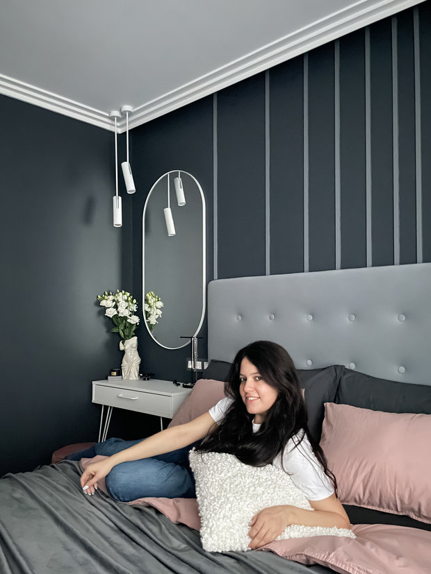 Фото из портфолио Спальня в черничном цвете – фотографии дизайна интерьеров на INMYROOM