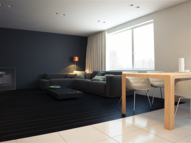 Фото из портфолио Чёрно-белая – фотографии дизайна интерьеров на INMYROOM