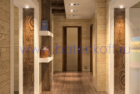 Коридор в деревянном доме от Батенькофф 