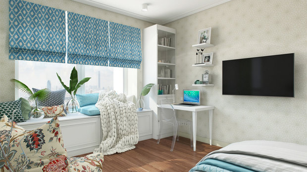 Фото из портфолио Интерьер детской комнаты для девочки II – фотографии дизайна интерьеров на INMYROOM