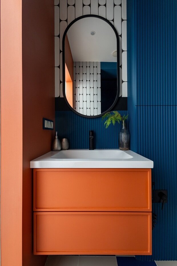 Фотография: Ванная в стиле Современный, Эклектика, Квартира, Проект дня, Казахстан, 3 комнаты, Более 90 метров, Надира Мустафина – фото на INMYROOM