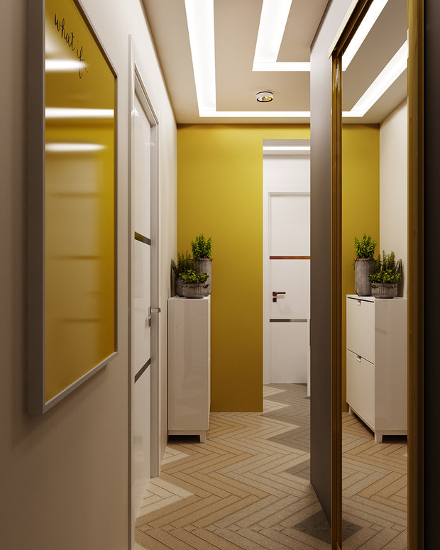 Фото из портфолио Геометрия с акцентом – фотографии дизайна интерьеров на INMYROOM