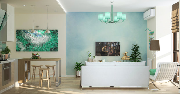 Фото из портфолио Гостиная "Mojito" – фотографии дизайна интерьеров на INMYROOM