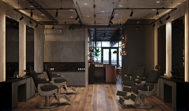 Фото из портфолио Барбершоп ZEYN – фотографии дизайна интерьеров на INMYROOM