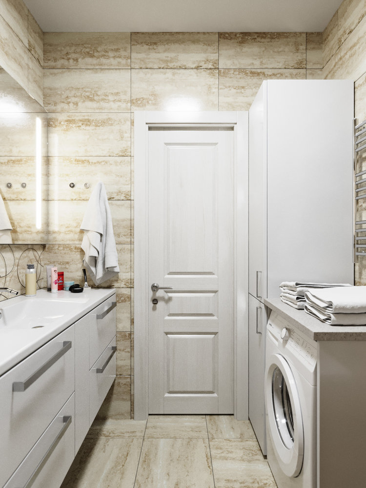 Фотография: Ванная в стиле Современный, Скандинавский, Квартира, Проект недели, Беларусь, Панельный дом, 3 комнаты, 60-90 метров, Гомель, ANTEI – фото на INMYROOM Фотография: Ванная в стиле Современный, Скандинавский, Квартира, Проект недели, Беларусь, Панельный дом, 3 комнаты, 60-90 метров, Гомель, ANTEI – фото на INMYROOM