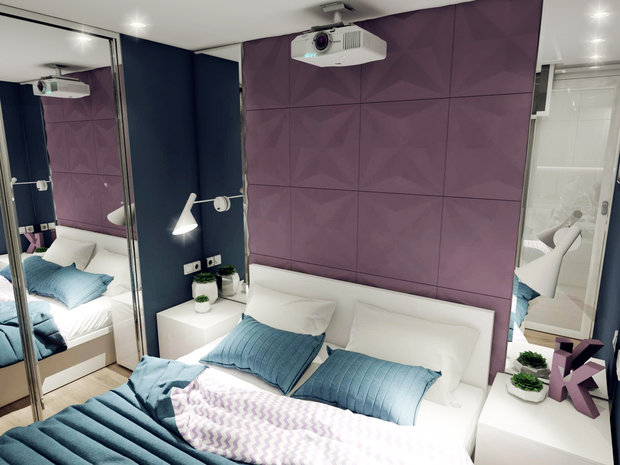 Фотография: Спальня в стиле Хай-тек, Квартира, Россия, Проект недели, Новая Москва – фото на INMYROOM