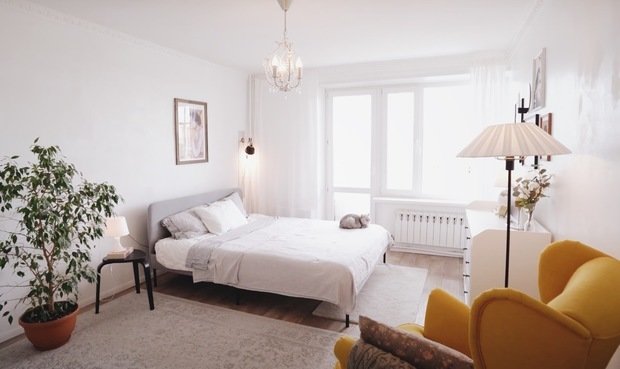Фотография: Спальня в стиле Скандинавский, Ремонт на практике – фото на INMYROOM