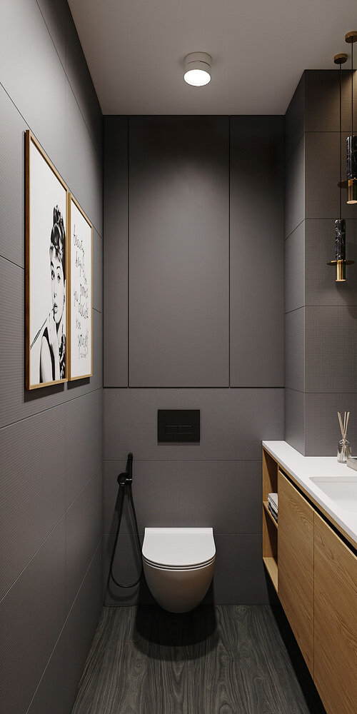 Фотография: Ванная в стиле Современный, Прихожая, Квартира, Проект дня, Санкт-Петербург, Юлия Чернова, 4 и больше, 60-90 метров – фото на INMYROOM Фотография: Ванная в стиле Современный, Прихожая, Квартира, Проект дня, Санкт-Петербург, Юлия Чернова, 4 и больше, 60-90 метров – фото на INMYROOM