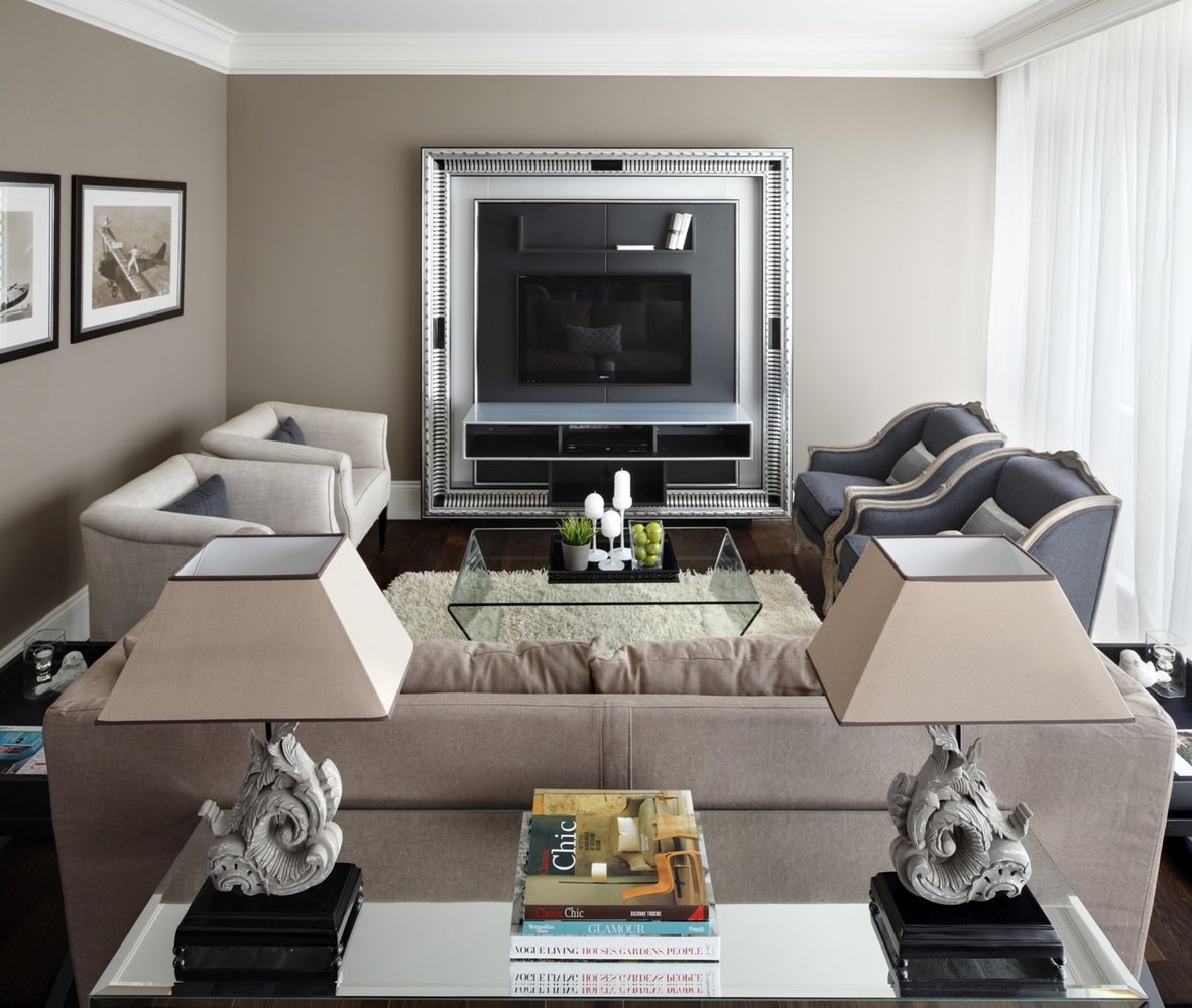Фотография: Гостиная в стиле , Квартира, Текстиль, Дома и квартиры – фото на INMYROOM