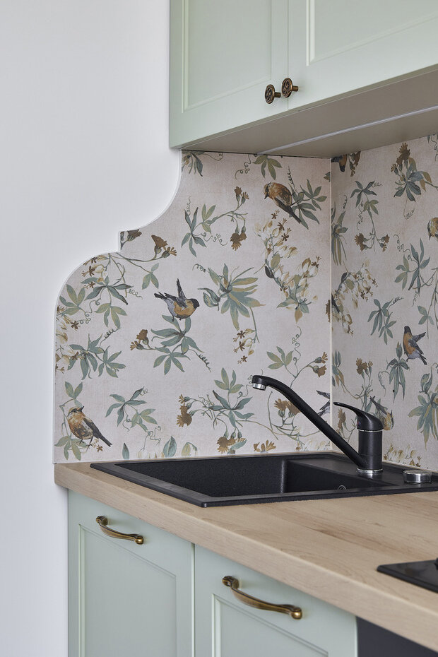 Фотография: Кухня и столовая в стиле Прованс и Кантри, Эклектика, Квартира, Проект недели, Беларусь, Минск, 2 комнаты, 40-60 метров, Анастасия Яковлева – фото на INMYROOM