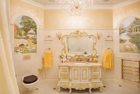 Фото классической ванной комнаты по проекту от Батенькофф