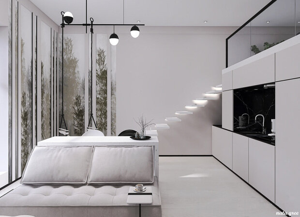 Фото из портфолио МАЛЕНЬКАЯ КВАРТИРА HIGH FLAT. – фотографии дизайна интерьеров на INMYROOM