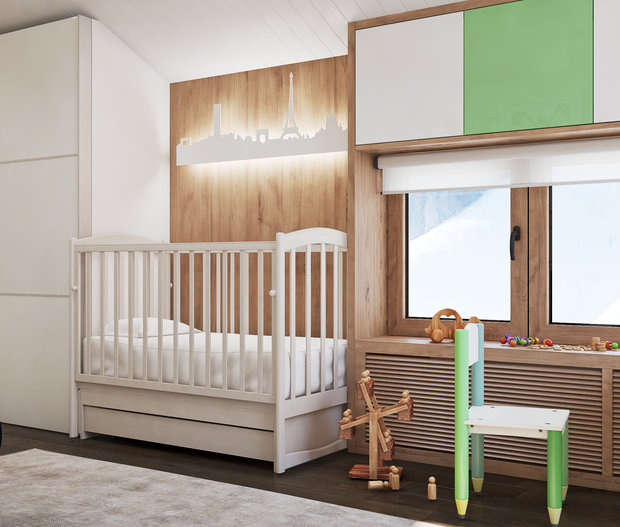 Фото из портфолио Дом из бруса 2-ой этаж – фотографии дизайна интерьеров на INMYROOM