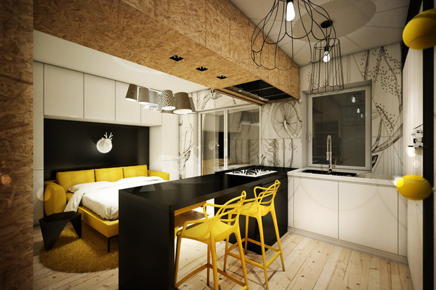 Фотография: Спальня в стиле Лофт – фото на INMYROOM