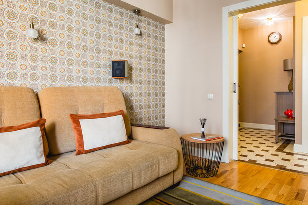 Фотография: Гостиная в стиле Современный, Классический, Квартира, Проект недели, Jazzberry – фото на INMYROOM