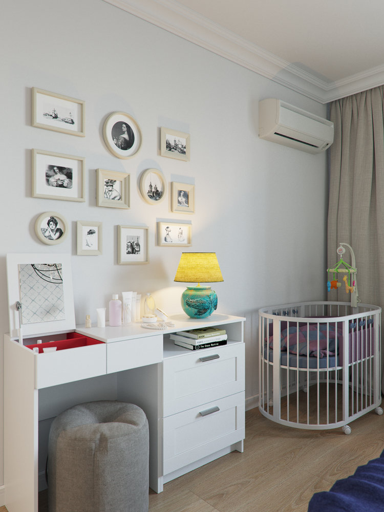 Фотография: Детская в стиле Скандинавский, Квартира, Проект недели, Москва, Никита Зуб, Блочный дом, 3 комнаты, Дизайн-студия «Цуккини», 60-90 метров – фото на INMYROOM