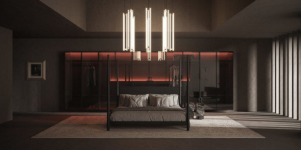 Фото из портфолио Багровый акцент – фотографии дизайна интерьеров на INMYROOM