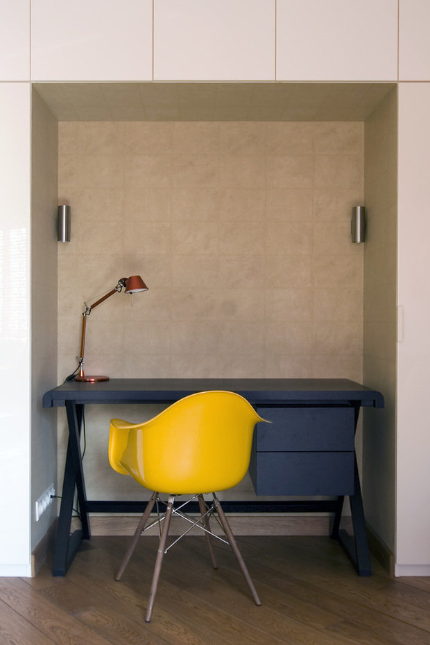 Фотография: Офис в стиле Современный, Лофт, Малогабаритная квартира, Квартира, Дома и квартиры, Проект недели – фото на INMYROOM