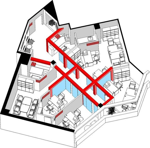 Фото из портфолио Офис компании Gloria – фотографии дизайна интерьеров на INMYROOM