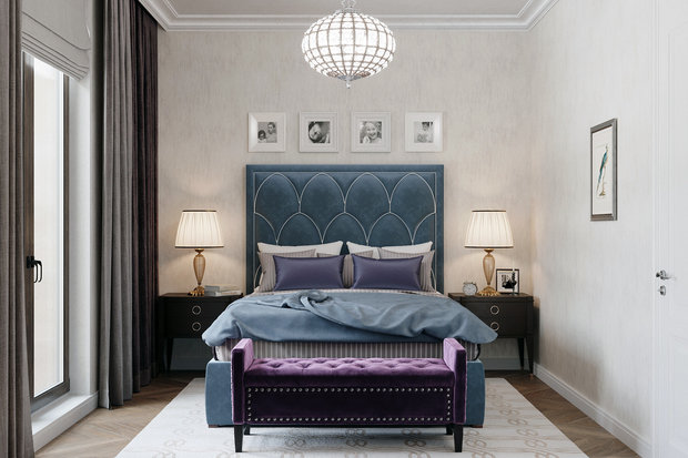 Фото из портфолио Дизайн квартиры в ЖК "Дом на Кирочной". Американская классика – фотографии дизайна интерьеров на INMYROOM