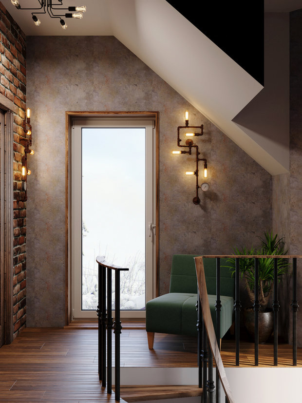 Фото из портфолио Дачный дом в стиле лофт – фотографии дизайна интерьеров на INMYROOM