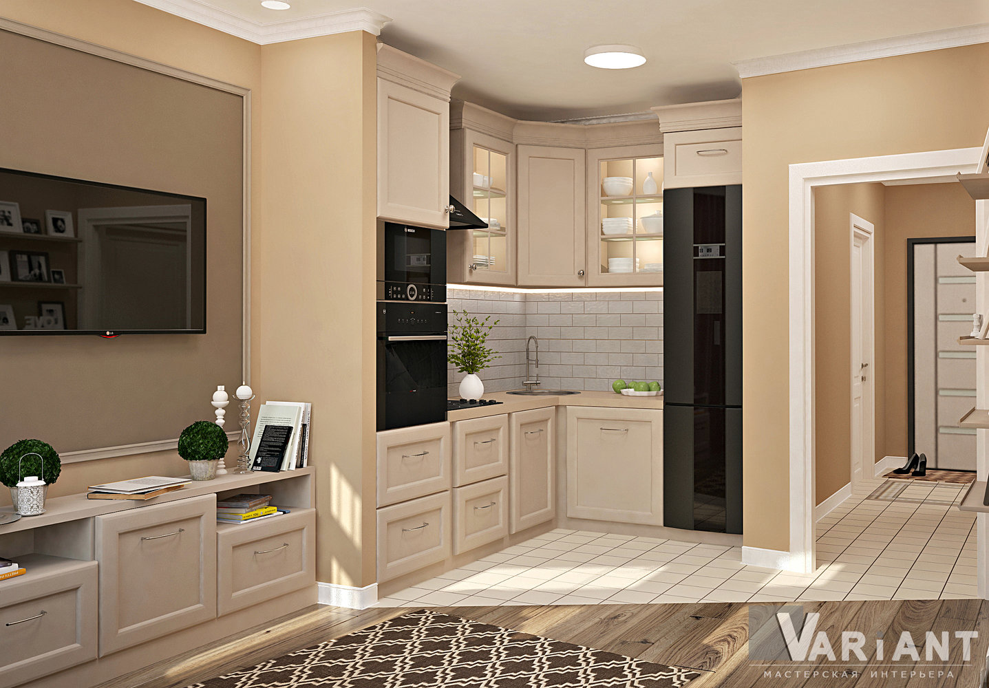 Фото из портфолио Дизайн квартиры по ул.Солдатский переулок (г.Москва) – фотографии дизайна интерьеров на INMYROOM Фото из портфолио Дизайн квартиры по ул.Солдатский переулок (г.Москва) – фотографии дизайна интерьеров на INMYROOM