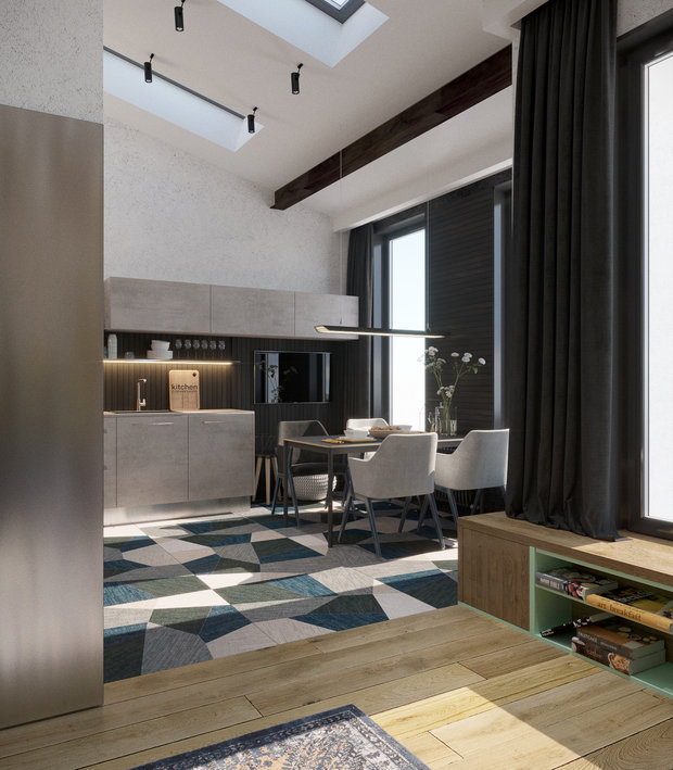 Фото из портфолио ЖК loftstudio8 – фотографии дизайна интерьеров на INMYROOM