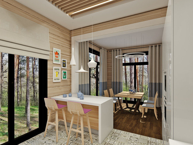 Фото из портфолио Дом у Медного озера – фотографии дизайна интерьеров на INMYROOM