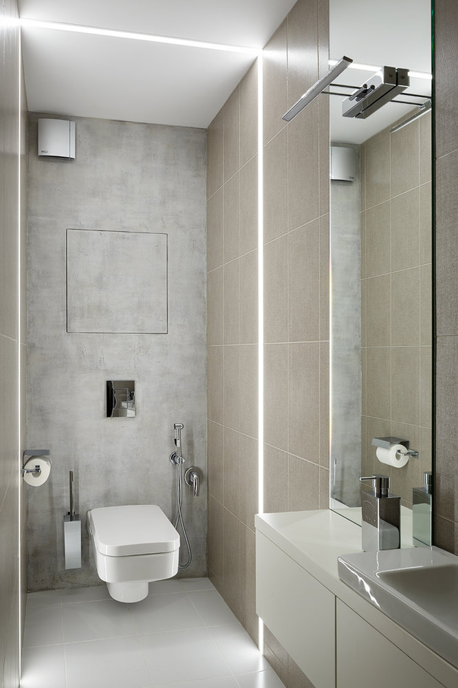 Фотография: Ванная в стиле Современный, Квартира, Проект недели, Пушкин, Монолитный дом, 4 и больше, Более 90 метров, Кирилл Пономаренко – фото на INMYROOM Фотография: Ванная в стиле Современный, Квартира, Проект недели, Пушкин, Монолитный дом, 4 и больше, Более 90 метров, Кирилл Пономаренко – фото на INMYROOM