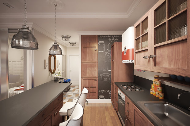 Фото из портфолио Американский лофт – фотографии дизайна интерьеров на INMYROOM