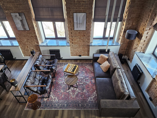 Фотография: Гостиная в стиле Лофт, Эклектика, Квартира, Студия, Проект дня, Кирпичный дом, 40-60 метров, современный с элементами лофта, Оренбург, эклектика: парижский шик, Алла Розова – фото на INMYROOM