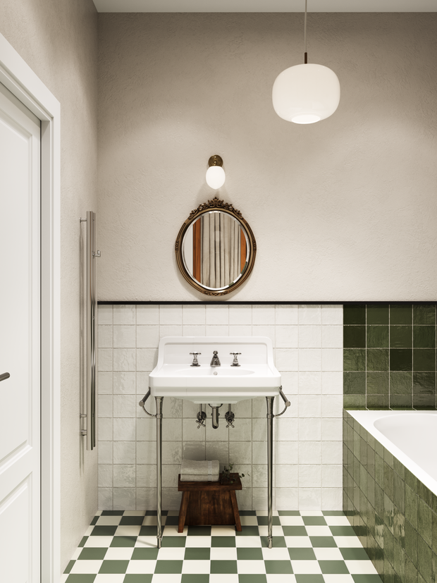 Фотография: Ванная в стиле Скандинавский, Современный, Эклектика, Квартира, Проект недели, Москва, 4 и больше, Более 90 метров, DSGN HUB, Винтажный – фото на INMYROOM