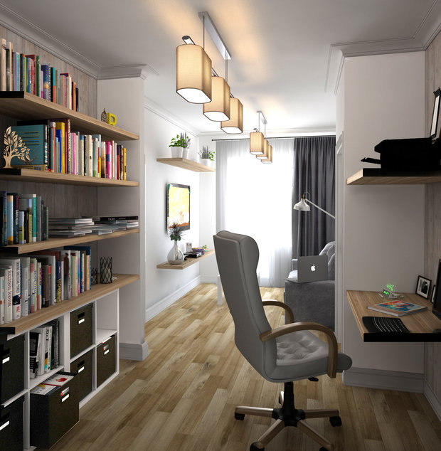 Фото из портфолио Квартира для студентки – фотографии дизайна интерьеров на INMYROOM