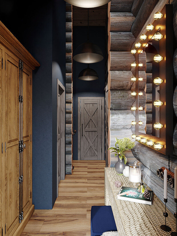 Фотография: Прихожая в стиле Лофт, Современный, Эклектика, Прованс и Кантри, Дом, Проект дня, Дом и дача, Юлия Чернова, 3 комнаты, Более 90 метров, Астрахань – фото на INMYROOM