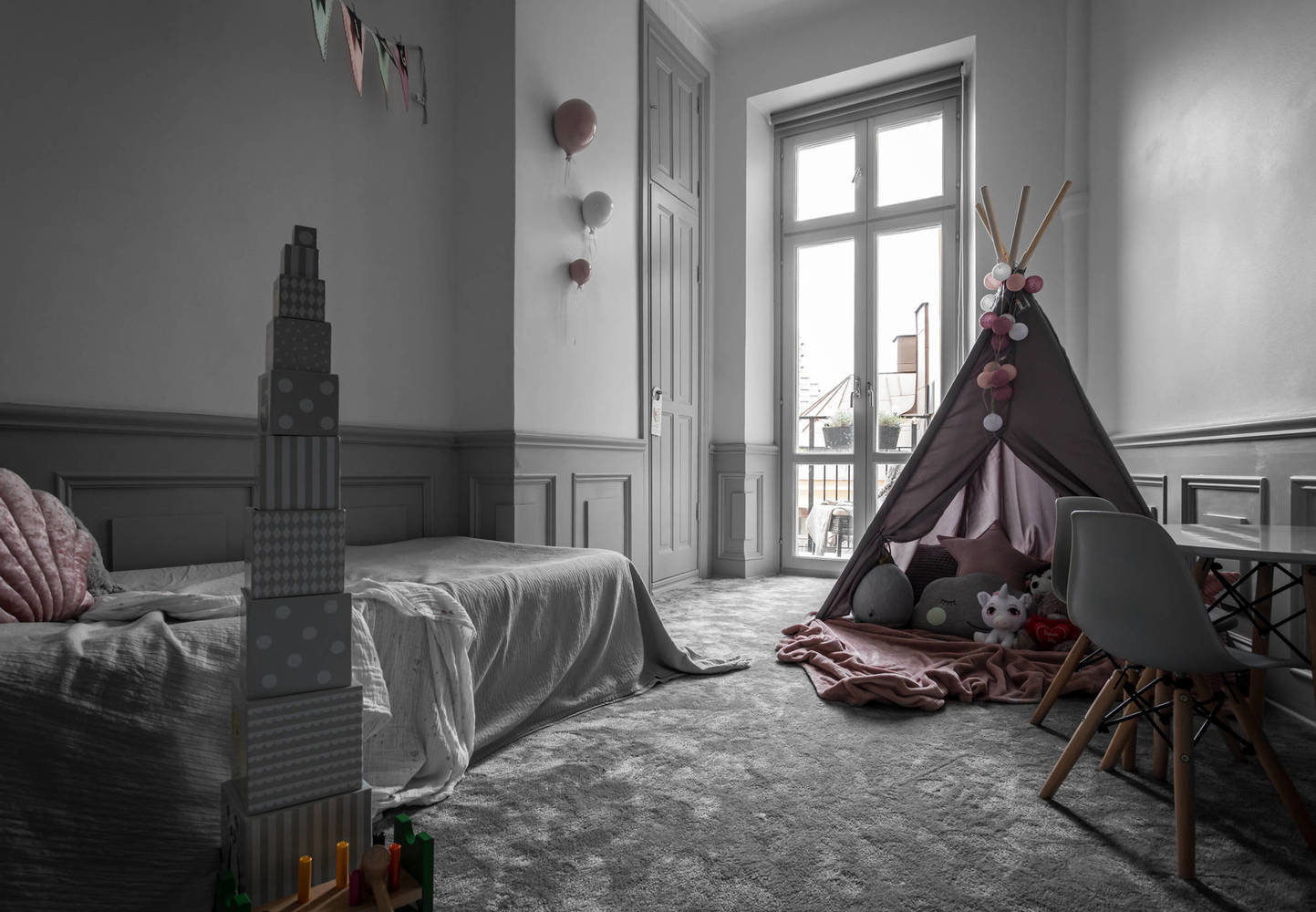 Фотография: Детская в стиле Скандинавский, Классический, Декор интерьера, Швеция, Бежевый, Стокгольм, Серый, 3 комнаты, 60-90 метров – фото на INMYROOM