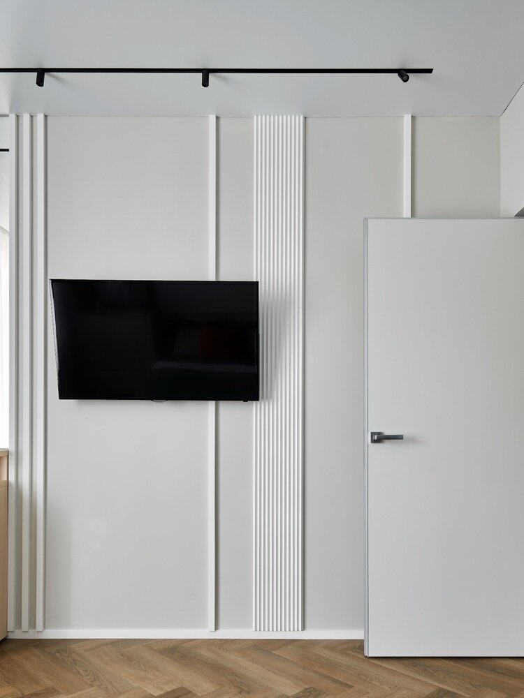 Фотография: Спальня в стиле Современный, Квартира, Проект недели, Кирпичный дом, 3 комнаты, 60-90 метров, Тюмень, Interius – фото на INMYROOM Фотография: Спальня в стиле Современный, Квартира, Проект недели, Кирпичный дом, 3 комнаты, 60-90 метров, Тюмень, Interius – фото на INMYROOM