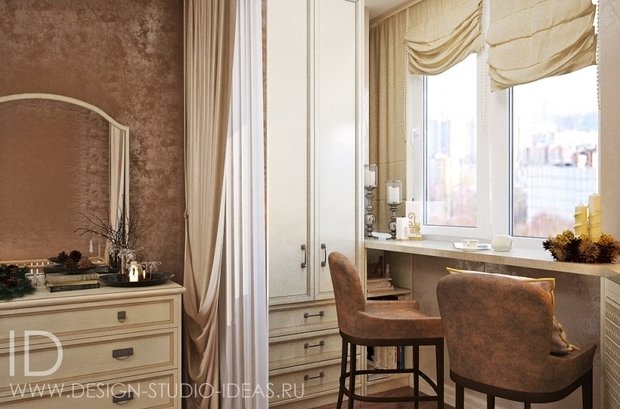 Фото из портфолио ЭЛЕГАНТНАЯ НЕОКЛАССИКА В СИМФЕРОПОЛЕ, 71 м² – фотографии дизайна интерьеров на INMYROOM