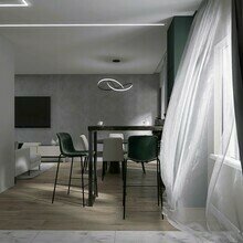 Фото из портфолио Кухня-гостиная 30 кв.м – фотографии дизайна интерьеров на INMYROOM