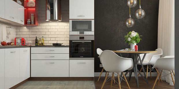 Фото из портфолио 2-к квартира, 67 м2 – фотографии дизайна интерьеров на INMYROOM