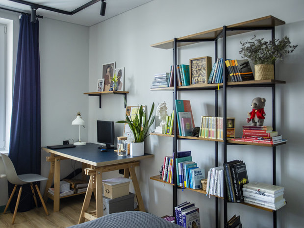 Фотография: Кабинет в стиле Современный, Квартира, Проект недели, Казань, 2 комнаты, 40-60 метров, Davydov Studio, Родион Давыдов – фото на INMYROOM