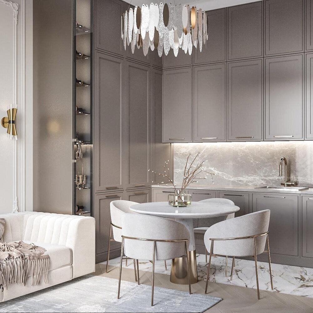 Фото из портфолио Дизайн квартиры 42 м² в неоклассике – фотографии дизайна интерьеров на INMYROOM Фото из портфолио Дизайн квартиры 42 м² в неоклассике – фотографии дизайна интерьеров на INMYROOM