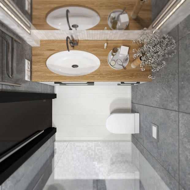 Фото из портфолио Ванная комната LOFT – фотографии дизайна интерьеров на InMyRoom.ru