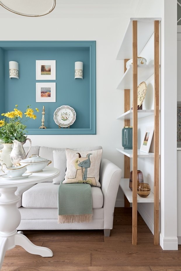 Фотография: Кухня и столовая в стиле Прованс и Кантри, Современный, Квартира, Проект недели, Калининград, 1 комната, 40-60 метров, Алена Николаева, Винтажный – фото на INMYROOM